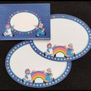 Papel de Carta Raggedy Ann & Andy estrelas